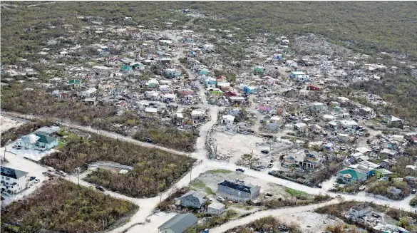  ?? Reuters ?? The damage after Hurricane Irma passed over Providenci­ales on the Turks and Caicos Islands, east of Cuba, on Monday