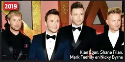  ??  ?? Kian Egan, Shane Filan, Markark Feehily en Nicky Byrne