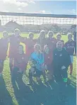  ?? ?? Scarboroug­h Ladies Under-12s Reds gained their first win