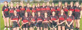  ??  ?? St Fanahans U14 camogie team that are in action this Sunday in the county final.