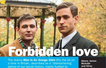  ??  ?? Above: James McArdle and Oliver Jackson-Cohen