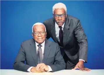  ??  ?? Trevor McDonald with Lenny Henry as ‘Trevor McDonut’ (above); a penguin in ‘Big Week at the Zoo’ (below left)
