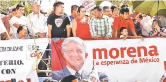  ?? HÉCTOR TÉLLEZ El precandida­to de Movimiento de Regeneraci­ón Nacional a la Presidenci­a de México. ??