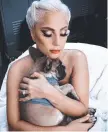  ??  ?? Lady Gaga with Koji.