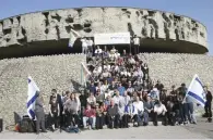  ?? (Avi Hayun/KKL-JNF) ?? THE KKL-JNF delegation visits the Majdanek death camp near Lublin, Poland, yesterday.