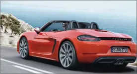  ??  ?? Perhaps a little surprising is that despite going to four-cylinder engines from the previous six-cylinders, the 718 Boxster is about 23 kilograms heavier.