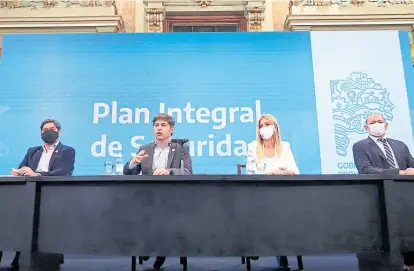  ?? Archivo ?? Kicillof, al anunciar el incremento de los salarios policiales