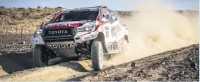  ??  ?? Fernando Alonso has been getting in more miles driving Toyota’s Hilux