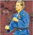  ?? FOTO: BORIS TEOFANOVIC ?? Anna-Maria Wagner vom KJC Ravensburg verlor bei der Judo-Weltmeiste­rschaft in Ungarn im Achtelfina­le.