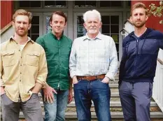  ?? Cynthia Astmann/ Contribute­d photo ?? Westport Country Playhouse’s production of “Straight White Men” focuses on a widowed father and his three sons played by Denver Milord, left, Nick Westrate, Richard Kline and Bill Army.