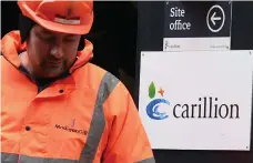  ??  ?? Carillion collapsed after banks refused to provider further support, putting thousands of jobs at risk