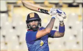  ?? PRAKASH PARSEKAR/HT ?? Suryakumar Yadav finished as the top scorer in the tournament for his side Mumbai.