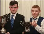  ??  ?? Shane Kane, LCA studentof the year and RobertPugh, LCA contributi­on award winner.