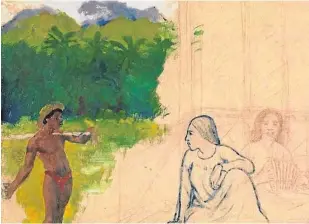  ?? // ABC ?? ‘Tahitians’, la obra atribuida a Gauguin y ahora cuestionad­a