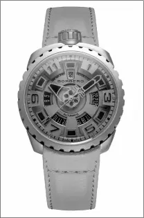  ??  ?? The Bomberg Bolt-68 Auto 3 Hands Matt comes in black and gray