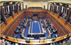  ??  ?? Financial debate: MLAs quickly opposed their pay rise after hearing the public’s reaction