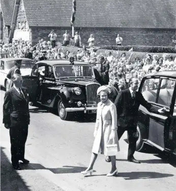  ?? ?? The Queen’s 1975 visit to Cloughton, much of which is part of the Duchy of Lancaster estate.