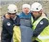  ?? Picture / Greenlea Rescue Helicopter ?? A woman is rescued after a night on Mt Ruapehu.