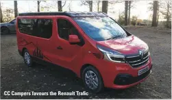  ??  ?? CC Campers favours the Renault Trafic