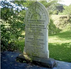  ??  ?? Flax miller Alfred Oldham contribute­d greatly to the flax milling industry and the developmen­t of Tuakau with his matting factory that he establishe­d there in 1880. He, his wife Elizabeth, and their eldest son, Frank, were buried in the Alexander...