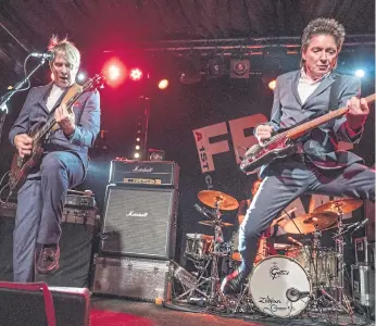  ?? ?? Russell Hastings and Bruce Foxton of From The Jam. Photo: Derek D’Souza.