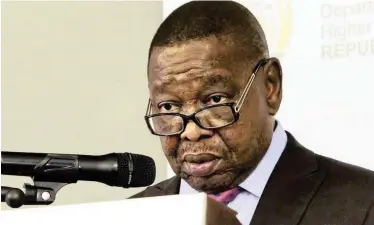  ??  ?? TRANSPORT Minister Blade Nzimande was questioned by the DA’s Chris Hunsinger on his department’s legal expenses.