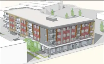  ?? City of Penticton ?? Conceptual design of new affordable housing project in downtown Penticton.