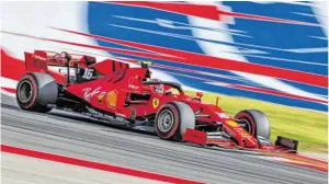  ?? BILD: SN/GEPA ?? Charles Leclerc fehlte in Austin die gewohnte Ferrari-Power.