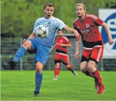  ?? SZ-FOTO: MAS ?? Altheim (links) bezwang Schelkling­en-Hausen mit 3:1.