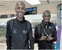  ?? Picture: ROSA-KAROO LOEWE ?? SQUEAKING TEKKIE: Eastern Cape elite runners Malixole Kalideni, 31 and Yanga Malusi, 26, have left the country for one of the world’s top sporting events, the TCS London Marathon.