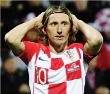  ?? ?? Luka Modric, 37 anni, centrocamp­ista della nazionale croata