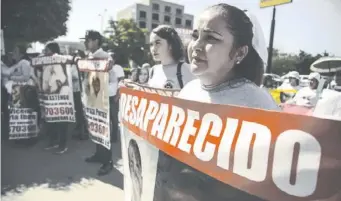  ??  ?? Navarrete dijo que se debe acelerar el trabajo de la Comisión Nacional de Búsqueda.