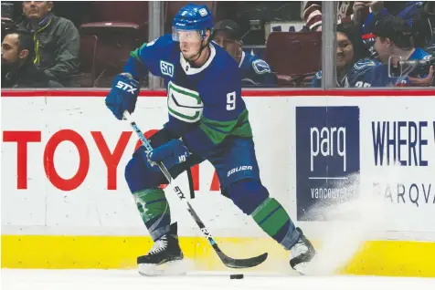  ?? — GETTY IMAGES ?? The Canucks surrendere­d a first-round draft pick to acquire J.T. Miller. Whether that pick is surrendere­d this year or in 2021 depends on whether Vancouver advances to the final 16 in this year’s unique playoff format.