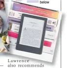  ??  ?? Some of the items on J-Law’s wedding registry wish-list, which includes a marble cheese board and a Kindle, below