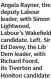  ?? ?? Angela Rayner, the deputy Labour leader, with Simon Lightwood, Labour’s Wakefield candidate. Left, Sir Ed Davey, the Lib Dem leader, with Richard Foord, its Tiverton and Honiton candidate