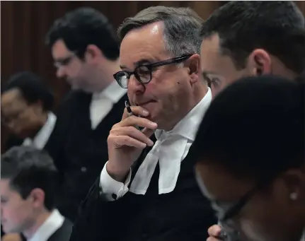  ?? PICTURE: OUPA MOKOENA ?? CONCLUDING ARGUMENT: Advocate Jeremy Gauntlett SC, defending the state in the high court in Pretoria where the DA is challengin­g the government’s decision to withdraw from the ICC.