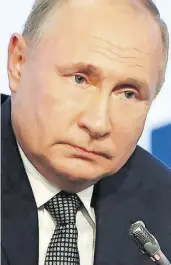  ?? Dpa-BILD: Blinov ?? Befürchtet Spannungen: Russlands Präsident Wladimir Putin