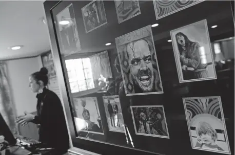  ?? Helen H. Richardson, Denver Post file ?? A display of memorabili­a from Stanley Kubrick’s “The Shining” hangs on a wall at the Stanley Hotel.