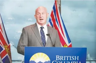  ?? RIEL MCGUIRE/ GOVERNMENT OF B.C. ?? Minister of Public Safety and solicitor general Mike Farnworth says he is considerin­g increasing fines for repeat offenders who violate COVID-19 health orders.