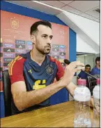  ?? FOTO: EFE ?? Busquets, en rueda de prensa