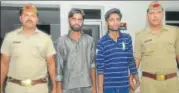  ?? SAKIB ALI/ HT PHOTO ?? Jay Kumar and Neeraj Kumar in police custody.