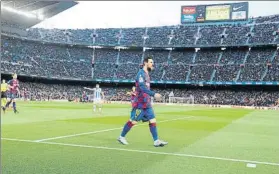  ?? FOTO: PEP MORATA ?? Messi ha batido todos los récords de goles y pases en el Estadi