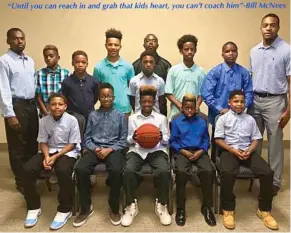  ?? (Submitted photo) ?? The Mississipp­i Splash 12-Under youth boys basketball team learns lessons on and off the court.