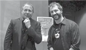  ??  ?? Garry Shandling and Judd Apatow