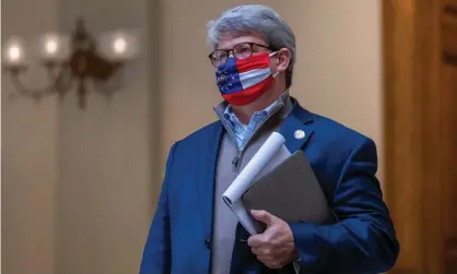  ?? Photograph: Erik S Lesser/EPA ?? Gabriel Sterling, a voting system manager with Georgia secretary of state’s office. Never before in US history has certifying election results been interprete­d as the stuff of heroism.