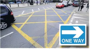  ??  ?? ●●Moves may see councils fining drivers for offences such as stopping in yellow box areas and going the wrong way up a one-way street