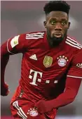  ?? FOTO: GETTY ?? Nächster Coronafall bei den Bayern: Alphonso Davies
München.