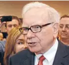  ?? Photo: Reuters ?? QBE reinsuranc­e deal: Warren Buffett of Berkshire Hathaway.