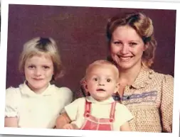  ??  ?? FAR LEFT: Charlene as a child in Benoni, east of Johannesbu­rg. LEFT: With her mom, Lynette Wittstock, and brother Gareth.
