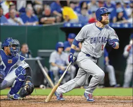  ?? JOHN SLEEZER / KANSAS CITY STAR ?? As a college player, the Cubs’ Ben Zobrist transferre­d to Dallas Baptist for his senior season but remains linked to Olivet Nazarene, which retired his jersey.